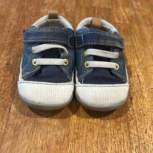 See Kai Run Stevie II Infant Shoes – Size 4 – Blue Denim